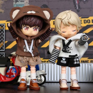 Ob11 เสื้อผ้าตุ๊กตาหมี ดินน้ํามัน GSC YMY obitsu11 1/12 BJD BODY9 DDF ufdoll