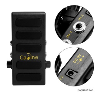 Pop Caline CP-31 Wah อุปกรณ์เสริมแป้นเหยียบเอฟเฟคกีตาร์ แบบพกพา Wah VOL 2-in-1