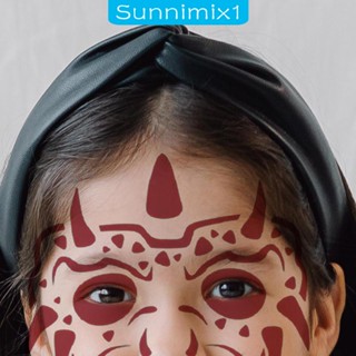 [Sunnimix1] แม่แบบเพ้นท์ร่างกาย ลายฉลุ 16 ชิ้น สําหรับเด็ก