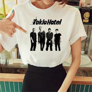 เสื้อยืด พิมพ์ลายอนิเมะ Tokio Hotel สไตล์ญี่ปุ่น สําหรับผู้หญิง