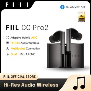 Fiil CC Pro 2 Hi-Res LDAC หูฟังไร้สาย 42dB Hybrid ANC TWS บลูทูธ 5.3 เชื่อมต่อ 2 อุปกรณ์ CC Pro2