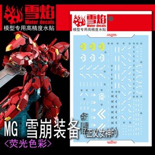 Xueyan MG 92-1 AVALANCHE UNIT for ASTRAEA TYPE-F สติกเกอร์รูปลอกสไลด์น้ําเรืองแสง