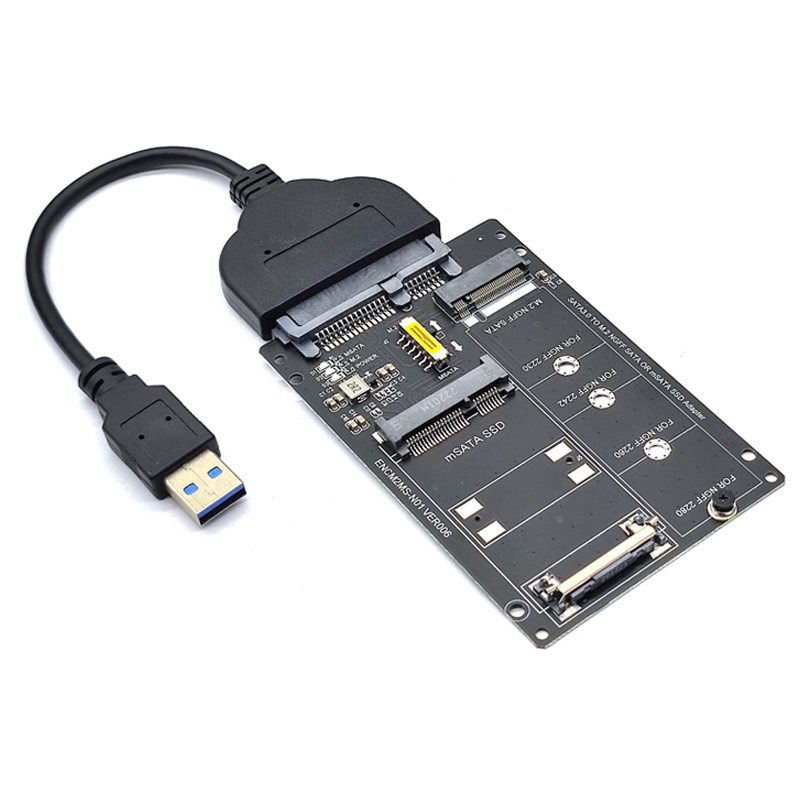SSD อะแดปเตอร์ M2 SSD mSATA เป็นอะแดปเตอร์ USB M.2 ถึง USB mSATA SSD เป็น USB3.0 Converter M.2 USB R