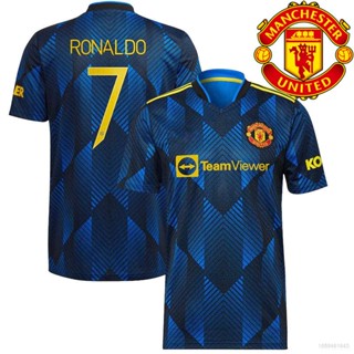 Np2 2021-2022 MUN F.C. เสื้อกีฬาแขนสั้น ลายทีมชาติฟุตบอล Ronaldo ทรงหลวม พลัสไซซ์ สําหรับทุกเพศ PN2