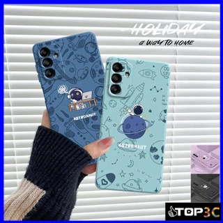 เคส Samsung A15 5G A55 5G A25 5G A35 5G A14 5G A34 A05S A05 A24 A13 5G A04S A54 5G เคสโทรศัพท์มือถือ ซิลิโคน ลายนาซ่า สําหรับ gsss