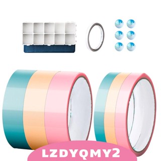 [Lzdyqmy2] เทปม้วนเหนียว สีแคนดี้ DIY ของเล่นเพื่อการศึกษา สําหรับตกแต่งบ้าน โรงเรียน ปาร์ตี้ 6 ชิ้น