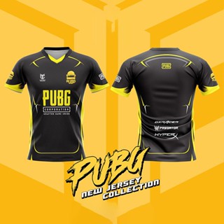 เสื้อเกมส์ PUBG เสื้อเกมส์ เสื้อพิมพ์ลาย E-Sport ใส่สบาย สีสด 🔥