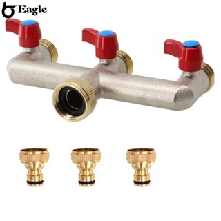 ⭐24H SHIPING⭐Faucet Distributor With 3/4 Adapter 170x85x50mm 3-way Garden Hose Connector