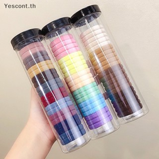 Yescont ยางรัดผม แบบยืดหยุ่นสูง พิมพ์ลายการ์ตูนน่ารัก สีแคนดี้ สําหรับผู้หญิง 20 ชิ้น ต่อล็อต