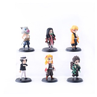 โมเดลตุ๊กตา PVC the 9th generation Q version of the blade of ghost killing 6 ชุด สําหรับตกแต่งวันเกิด