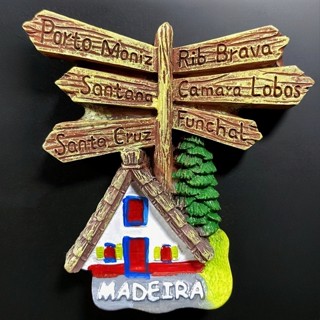 สติกเกอร์แม่เหล็กติดตู้เย็น ลายตัวอักษร Madeira สําหรับตกแต่งบ้าน