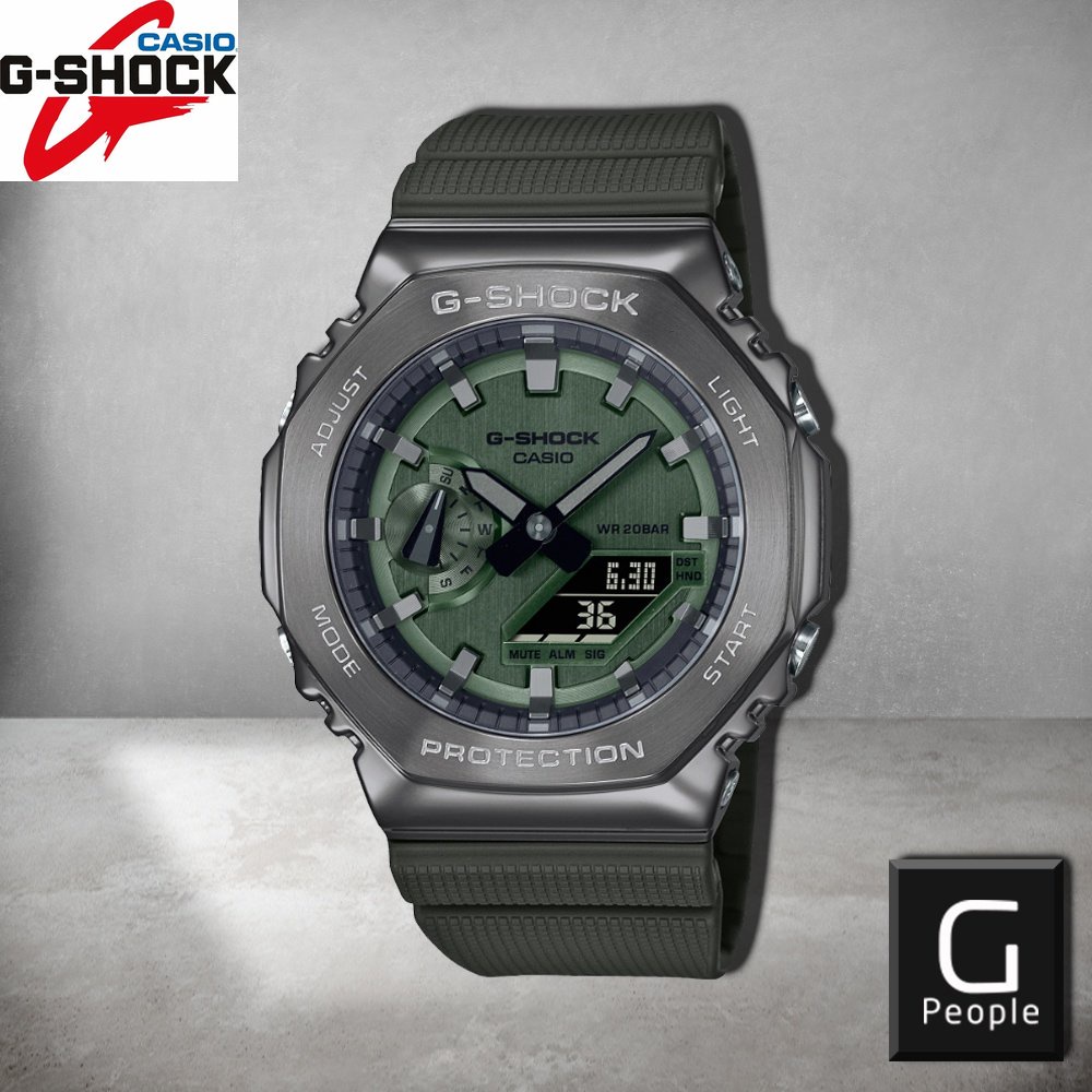 G-shock GM-2100B-3ADR Steel Series นาฬิกาสปอร์ต GM-2100B-3A GM-2100B นาฬิกา unisex นาฬิกากันน้ํา V84