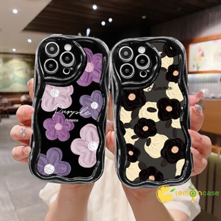 เคสโทรศัพท์มือถือ ลายดอกไม้ 3D ขอบโค้ง แวววาว สไตล์เรโทร สําหรับ Samsung A02S A20 A32 A50S A30S A52S A30 A13 A14 A22 A23 A04 A04S A52 A51 A24 A12 A03 A03S A50 M12 M22 M32 A125 A13 Lie A14 LTE A037F F12 M04 M10S M02S A025 A205 A305 F02S