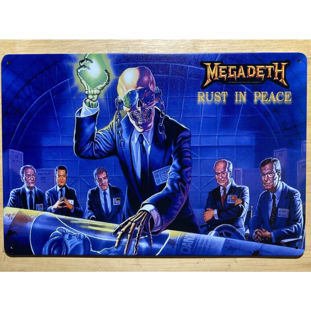 Megadeth Rust In Peace Dave Mustaine Tin Sign 20*30cm