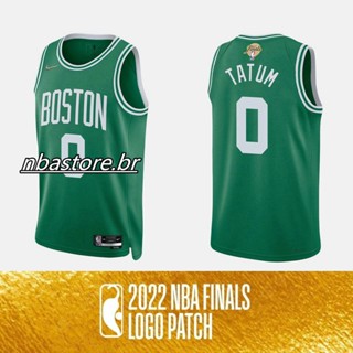 เสื้อกีฬาบาสเก็ตบอล NBA Finals Boston Celtics 2022 สําหรับผู้ชาย #0 เสื้อกีฬาแขนสั้น ลายทีม Jayson Tatum Retro Edition Swingman สีขาว สีเขียว 391407