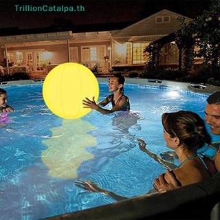 Trillioncatalpa ลูกบอลไฟ LED เรืองแสง 13 สี พร้อมรีโมตคอนโทรล ของเล่นสระว่ายน้ํา