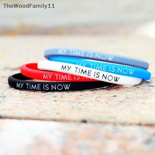 Tt My Time Is Now สายรัดข้อมือซิลิโคน สไตล์สปอร์ต แฟชั่น สําหรับนักเรียน คู่รัก TH