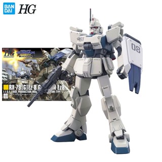 Bandai Genuine Gundam Model Garage Kit HGUC Series 1/144 RX-79[G] Ez-8 Gundam EZ-8 Anime Action Figure Toys for Boys Collectible