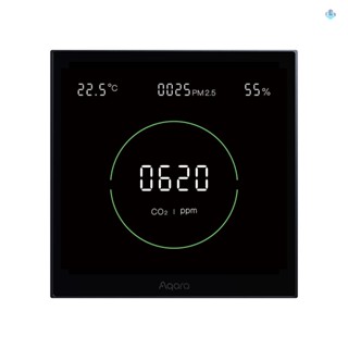 Aqara S1 แผงมอนิเตอร์วัดอุณหภูมิความชื้น CO2 PM2.5 สําหรับ Homekit Aqara