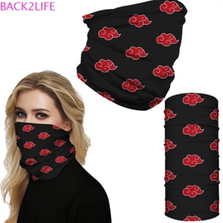 Back2life อะนิเมะ Naruto Bandana Balaclava รถจักรยานยนต์เมฆสีแดง Akatsuki Ninja Hatake Kakashi