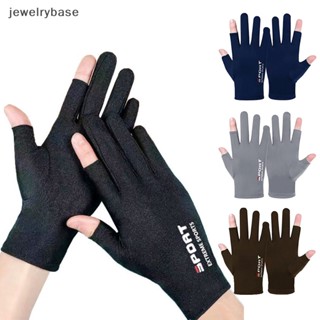 [jewelrybase] ถุงมือ ผ้าเรยอน ระบายอากาศ แฟชั่นฤดูร้อน สําหรับผู้ชาย ใส่ขับรถ ตกปลา