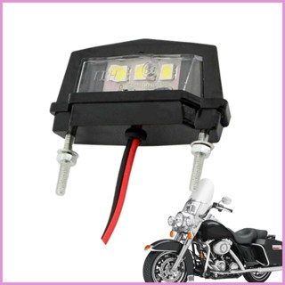 ไฟท้าย LED 3 ดวง 12V กันน้ํา สําหรับติดป้ายทะเบียนรถมอเตอร์ไซค์ สกูตเตอร์