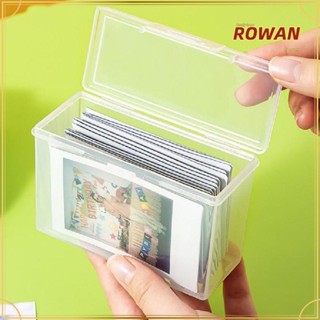 Rowans กล่องเก็บการ์ดอัลบั้มรูปภาพ ไอดอล พลาสติก ขนาดเล็ก ทนทาน 2 ชิ้น