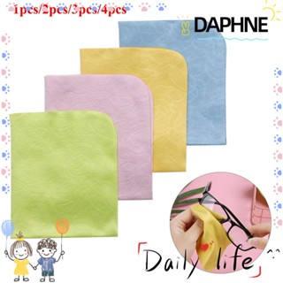 Daphne ผ้าไมโครไฟเบอร์ทําความสะอาดหน้าจอแว่นตากล้องโทรศัพท์มือถือ 1/2/3/4 ชิ้น