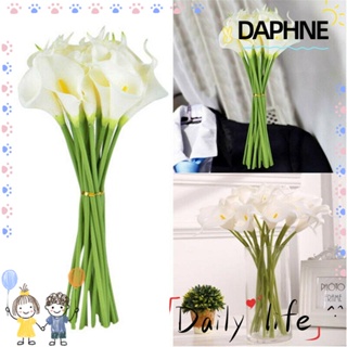 Daphne ช่อดอกไม้ประดิษฐ์ หนัง PU สําหรับตกแต่งโต๊ะ 10 ชิ้น