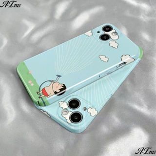 เคสโทรศัพท์มือถือแบบฟิล์มแข็ง ลายการ์ตูนชินจัง สําหรับ Iphone 14promax 13 12 11 xs 7 8p 7MAR