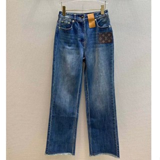 ♥ เช็คสินค้าก่อนสั่ง LV JEANS กางเกงยีนสื ขายาว กางเกงทรงกระบอก ทรงสวยมาก ผ้ายีนส์ หลุยส์