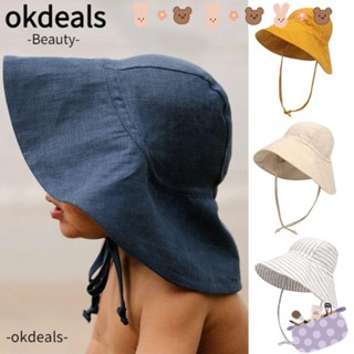 OKDEALS หมวกกันแดด ระบายอากาศได้ดี สําหรับเด็กผู้ชาย และเด็กผู้หญิง