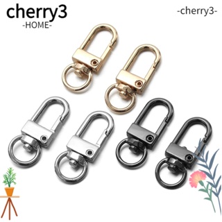 Cherry3 พวงกุญแจ คาราบิเนอร์ พร้อมบักเกิล สําหรับทําเครื่องประดับ DIY 1 5 ชิ้น