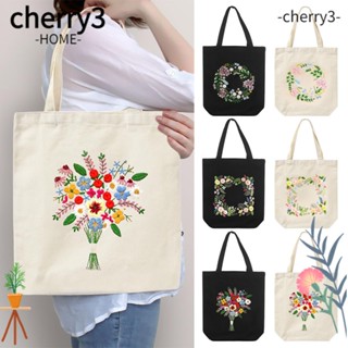 CHERRY3 ชุดอุปกรณ์เย็บปักถักร้อย ห่วงเย็บปักถักร้อย ลายดอกไม้ งานฝีมือ