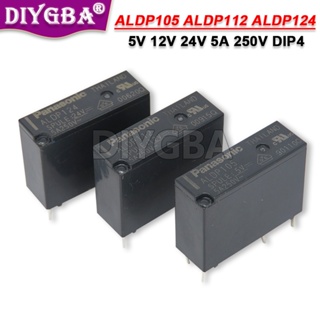 รีเลย์ ALDP105 ALDP112 ALDP124 ALDP105W ALDP112W ALDP124W 5V 12V 24V 5A 250V DIP4 5 ชิ้น