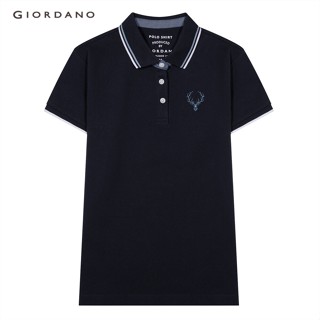 GIORDANO เสื้อโปโลผู้หญิง Womens Slim Fit Polo 05310262