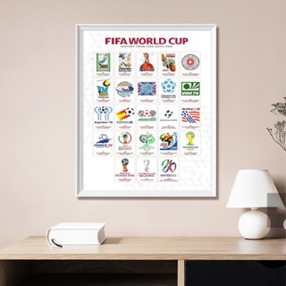 New 60*40cm World Cup Logo Poster Photo Cloth Decoration Gift