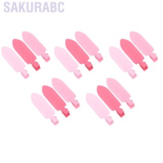 Sakurabc 15PCS Crease Free Hair Clips Leaves Shaped Bend Lightweight Hairstyle Bangs for Women