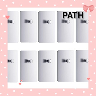 Path ตะขอแขวนกรอบรูป สเตนเลส มีกาวในตัว ถอดออกได้ สําหรับบ้าน ออฟฟิศ 10 ชิ้น