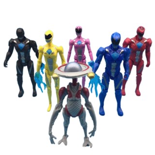 6Pcs Power Rangers Superhero 4 Action Figures Model Toys Doll Cake Topper