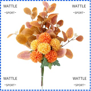 Wattle ดอกไม้ประดิษฐ์ ไฮเดรนเยียจําลอง สไตล์นอร์ดิก สําหรับตกแต่งบ้าน งานแต่งงาน