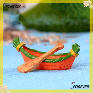 Forever อุปกรณ์เสริมเรือเรซิ่นจิ๋ว Diy สําหรับตกแต่งบ้านตุ๊กตา 1ชุด