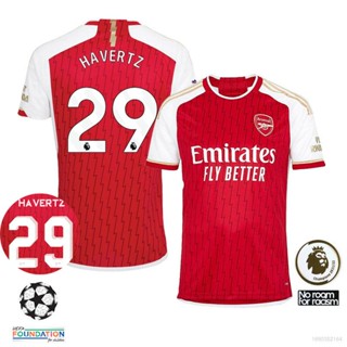 Ani 2023-2024 เสื้อยืดแขนสั้น พิมพ์ลายฟุตบอล Arsenal Home Havertz No.29 พลัสไซซ์