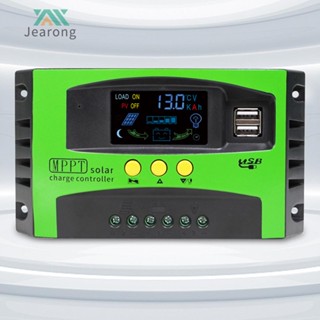 ตัวควบคุมการเก็บประจุพลังงานแสงอาทิตย์ 10A 20A 30A 12V 24V MPPT Dual USB สําหรับไฟถนน พลังงานแสงอาทิตย์ [Jearong.th]