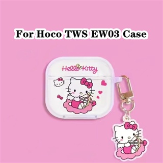 【พร้อมส่ง】สําหรับ Hoco. Tws EW03 เคสใส แบบนิ่ม ลายการ์ตูน สําหรับ Hoco TWS EW03