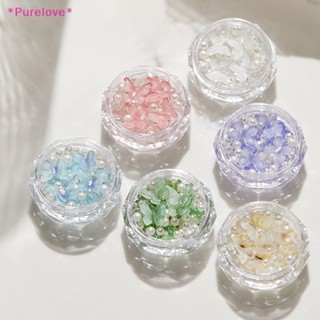 Purelove&gt; ใหม่ เครื่องประดับเรซิ่น รูปผีเสื้อ 3D 6 สี สําหรับตกแต่งเล็บเจล