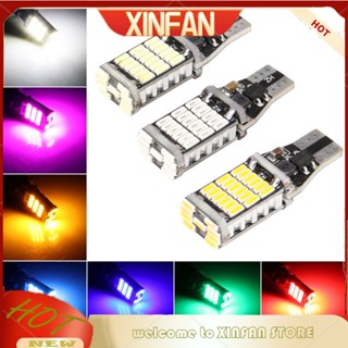 Xinfan T15 ไฟจอดรถ 45SMD W16W ไฟ LED คริสตัล สัมผัส หลอดไฟ สําหรับรถยนต์ รถจักรยานยนต์ สีขาว สีเหลือง สีแดง