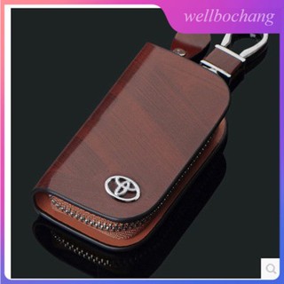 เคสรีโมทกุญแจรถยนต์ หนังวัวแท้ สําหรับ Toyota Hilux Innova Vios Altis Camry