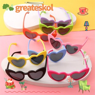 Greateskol แว่นกันแดดเด็ก น่ารัก สีชมพู วินเทจ แว่นกันแดดเด็กวัยหัดเดิน