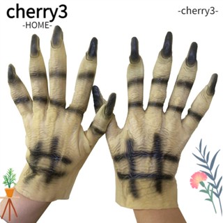 Cherry3 ถุงมือคอสเพลย์ พร้อมกรงเล็บ สไตล์โกธิค พังก์ สุดเท่ น่ากลัว สําหรับปาร์ตี้ฮาโลวีน